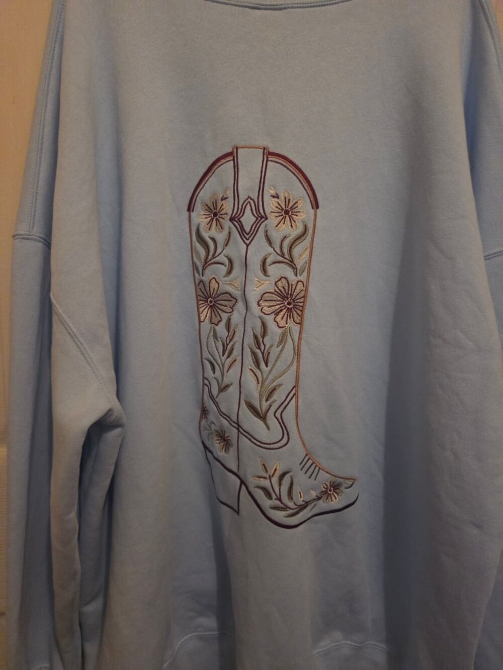 Wild Fable Women's XXL Blue Crewneck Fleece Pullover - Picture 2 of 5